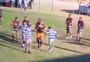 VIDEO: Club player tackles referee during rugby match