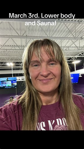 March challenge!! 3rd day lower body workout with sauna