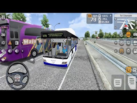 Bus Transjakarta Tol Cikampek - Bus Simulator Indonesia - Android Gameplay HD 2033