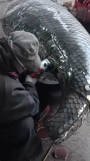 Amazing Process of Creating a Giant Metal Fish Sculpture with Perfect Detail