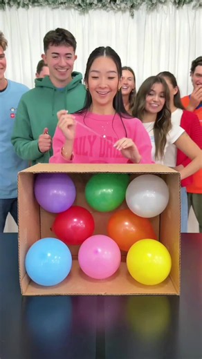 Last One Standing Wins balloon game challenge