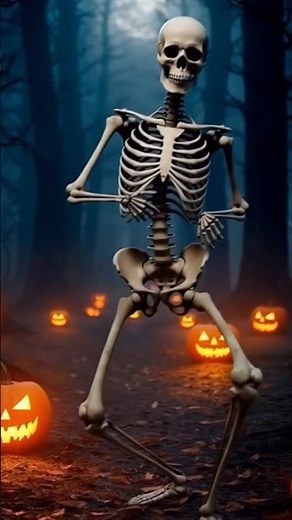 Spooky Skeleton Dance in a Haunted Forest | Cinematic Halloween Vibes