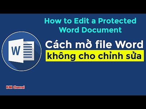 HOW TO OPEN A WORD FILE WITHOUT ALLOWING EDITING | HOW TO EDIT A PROTECTED WORD DOCUMENT
