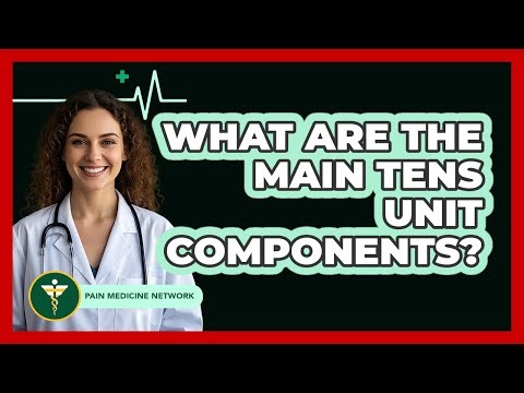 What are the main TENS unit components?