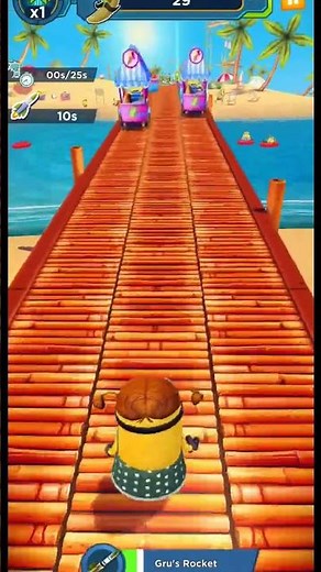 Despicable Me : Minion Rush Gameplay Walkthrough - Grils Gru's Rocket Jump Fails!