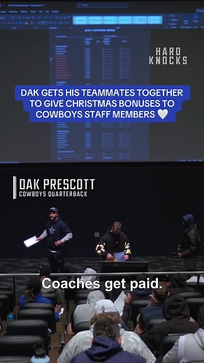 Dak Prescott Celebrates with Christmas Bonuses for Cowboys Staff