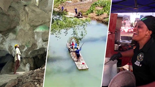 Get a tour of Jamaica: Green Grotto Caves, jerk chicken, more