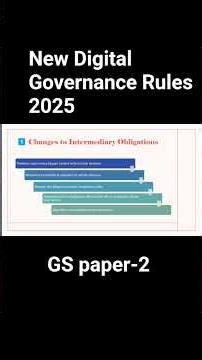 New Digital Governance Rules 2025 | Summary & Key UPSC Facts | UPSC Mastermind Current Affairs