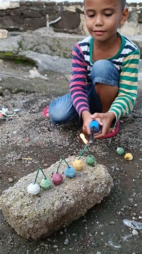 colorful smoke balls