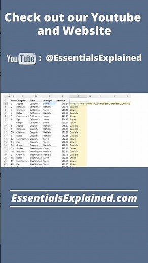 EXCEL ADVANCED IF STATEMENTS (Basics Explained)