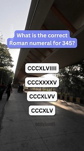 How is the number 345 written in Roman numerals? 🤔 | Oddly Smart