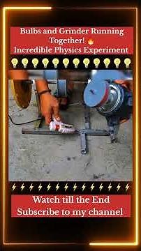 Spring Powered Flywheel Generator | Amazing Electricity Experiment ⚡