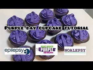 Purple Frosted Cupcakes Tutorial - Make March Purple