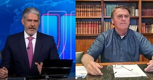 No JN, Bonner se indigna contra Bolsonaro por associar vacina e AIDS