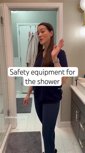 Shower safety recommendations. Still struggling? Reach out today to see how we can help. 567-454-1046 or www.viptherapy.org Disclaimer: this is not medical advice. Consult your doctor if you are having pain and mobility limitations. #caregiver #caregivers #caregiversupport #caregivertips #healthcare #health #healthcareworkers #pain #geriatrics #falls #fallprevention #parkinsons #rollingwalker #stairs #dementia #homecare #homehealth #wellness #stna #cna #nurse #doctor #physicaltherapy #physicalth