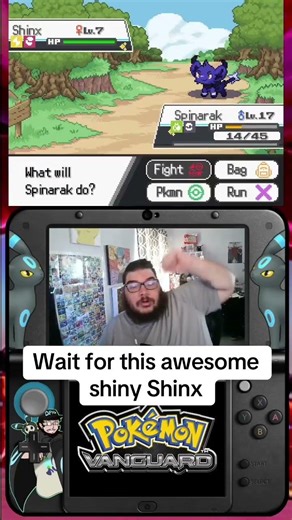 Watch till the end for a cool shiny Shinx #pokemon #pokemonvanguard