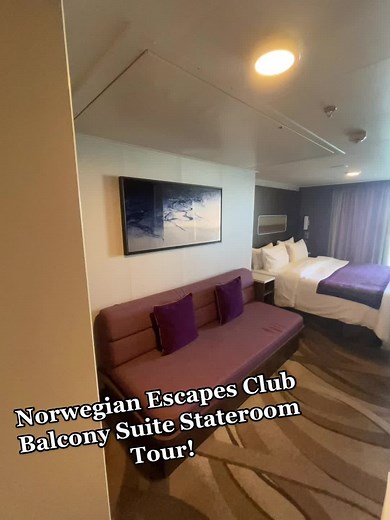 Club Balcony Suite on Norwegian Escape - Stateroom Tour