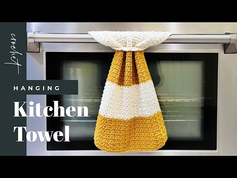 Easy Hanging Kitchen Towel Crochet Video Tutorial For The Buco Towel
