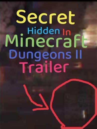 New secret in Minecraft Dungeons 2 trailer!! #minecraft #shorts #music #dungeons