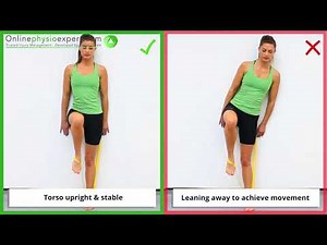 Standing Psoas Strengthening Exercise Tutorial (Level 3) - ONLINE PHYSIO EXERCISES