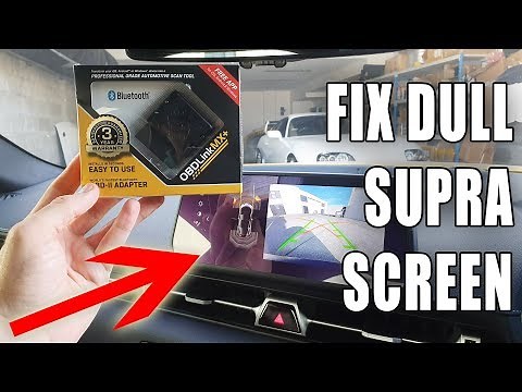 How to fix your dim A90 GR Supra screen via OBD scan tool and Bimmercode