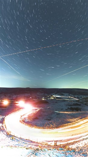 First signs of snow we always head to Mam Tor's winding road, and ofcourse had to get a cheeky timelapse in | Rob Bates photography