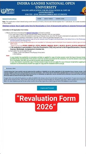 IGNOU Revaluation Form 2026 | How many days to fill it? Fees, Process, Last Date & Full Guide