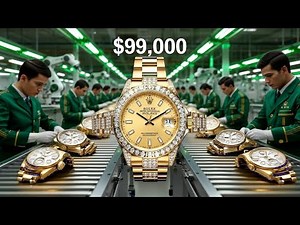 Inside the Rolex Watch Factory: Making the $99,000 Gold Watch (Full Process)