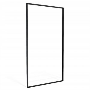 PEAK 72 in. H Black Aluminum Screen Frame Kit for 3 x 6 Plastic Decorative Privacy Screen Panels 2497
