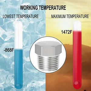 TAISHER 5PCS Stainless Steel Outer Hex Thread Socket Pipe Plug Fitting 1/2" NPT Male