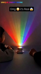 How To Make A Rainbow Projection Lamp #shorts #youtubeshorts #experiment