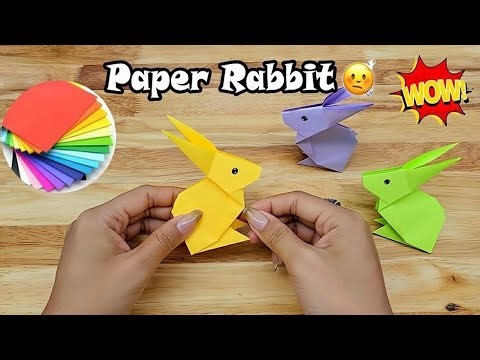🐰 Easy Origami Rabbit | How to Make Cute Paper Bunny Step by Step 🐇
