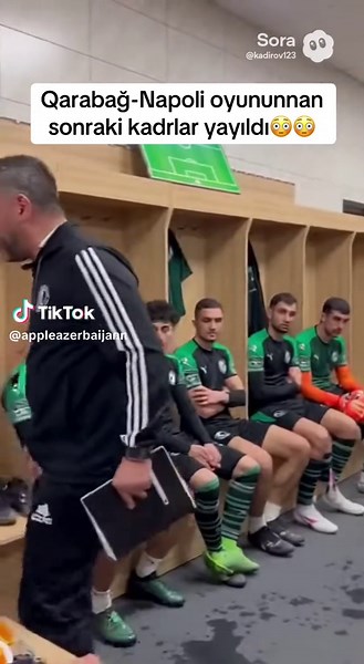 Təssüf ki Qarabağ Napoliyə məğlub oldu və buda məşqçinin reaksiyyasi😳😳#qurbanqurbanov #qarabaghfk #fyp #ucl #viral