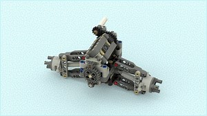 LEGO MOC-128195 Torsen differential mounted on a double wishbone suspension (Technic 2022)