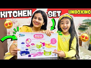 Kitchen Set Unboxing | Mini Indian Kitchen Set | Cooking Game In Hindi | Kitchen Game In Hindi |