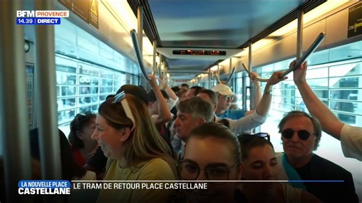 💬 "C'est le grand jour!" 🚊 Pour la 1ère fois, le tramway T3 atteint le nouveau terminus de la place Castellane | BFM Marseille Provence