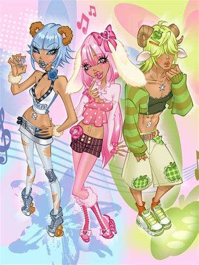 I think the TV is glitching. It says “Please Stand By”! Art by @star.squirrel for @pleasestandby.official #PleaseStandBy #プリーズスタンドバイ #2000s #art