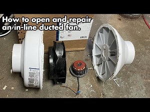 Repair Research: How to open a Fantech exhaust fan for repair. Teardown and cleaning.