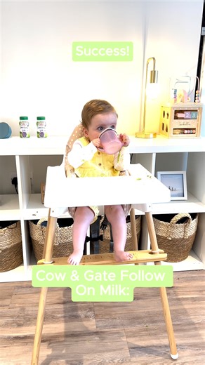 Cow & Gate Follow On Milk 😋😍🍼 Anything else 🤨🙅❌ #FollowOnMilk #TasteTest #Baby #Parenting Breastfeeding is best. Follow on milk should only be used as part of a mixed diet from 6 months. Talk to a healthcare professional. | Cow & Gate UK