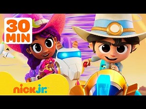 30 MINUTES of Kid Cowboy's Best Robohorse Races & Rescues! 🤠 #2 w/ Luna | Nick Jr.