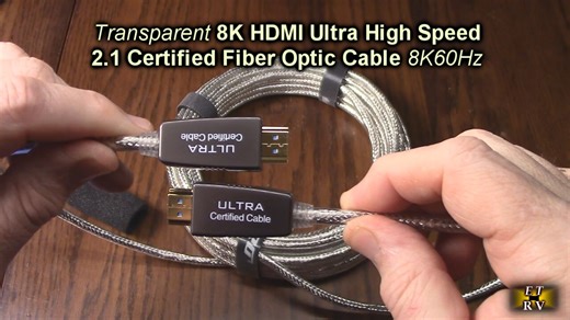 Watch RUIPRO Transparent 8K HDMI 2.1 Certified Fiber Optic Cable 8K60Hz 4K120Hz, eARC, 48Gbps REVIEW on Amazon Live