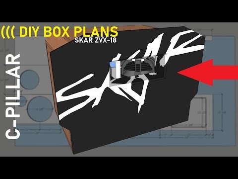 😎 DIY BOX PLANS - 2 Skar ZVX-18 6th Order C-PILLAR WALL