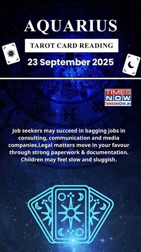 Aquarius Tarot Card Reading| 23 September Zodiac | Astrology & Prediction of the Day | #short #tarot