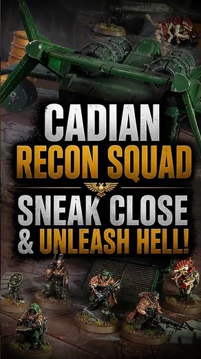 Cadian Recon Squad… LOWKEY OP?! 👀#astramilitarum #warhammer40k #warhammer