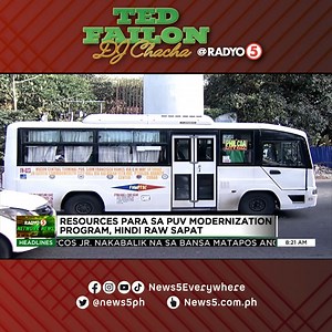 #TedFailonandDJChaCha | Hindi raw sapat ang binibigay na suporta ng pamahalaan para sa PUV modernization program. For more latest stories, visit us at www.news5.com.ph | 105.9 True FM