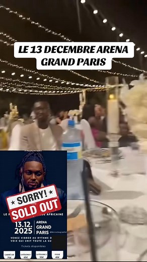 CONCERT Azaya – COMPLET ! SOLD OUT SHOW Le 12 décembre, l’Arena Grand Paris vibrera au rythme du roi de la musique guinéenne ! 🇬🇳🎤 | Fatoumata bolokada Offiel