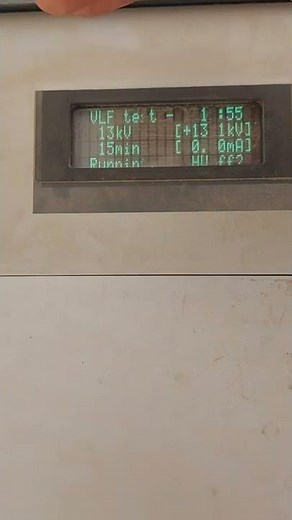 VLF and Partial Discharge test of MV Cable #shorts