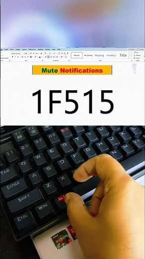 mute notification symbol short tricks #windows #computer #typing #keyboard