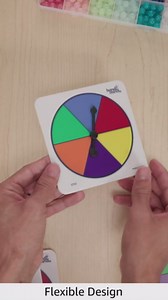 hand2mind Rainbow Color Spinners, Probability Spinner, Dry Erase Spinner Wheel, Plastic Spinners for Classroom, Arrow Game Spinner, Math Classroom Supplies, Math Manipulatives (Set of 5)