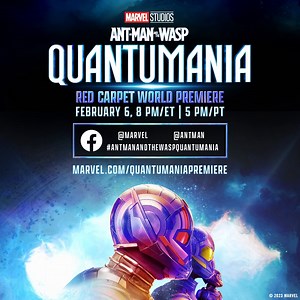 13K views · 355 reactions | Get ready to enter the Quantum Realm. Join us LIVE next Monday, 2/6 at 8PM ET/5PM PT for the World Premiere of Marvel Studios’ Ant-Man and The Wasp: Quantumania. Tune in for cast interviews and more surprises from the red carpet: Marvel.com/QuantumaniaPremiere Read more: bit.ly/3WTCiG6 | Ant-Man | Facebook